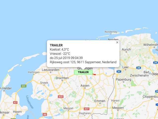 Trailer Temperatuur Registratie